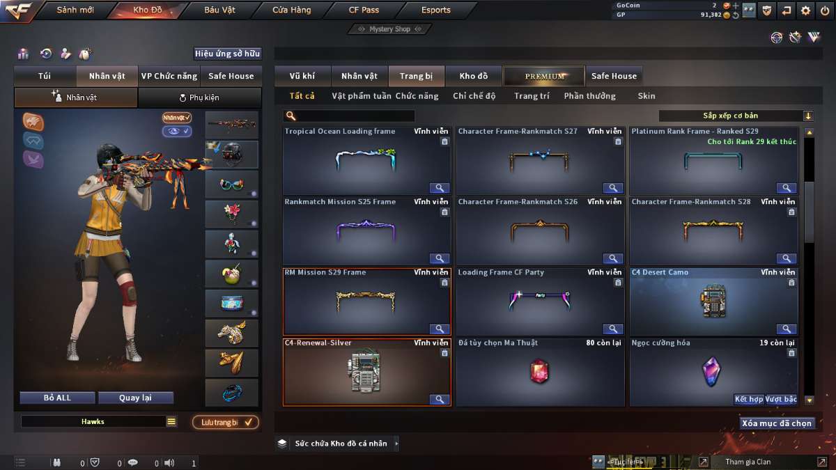 shop acc cf uy tin gia re